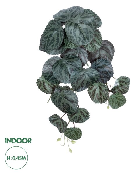 GloboStar® Artificial Garden BEGONIA HANGING PLANT 20610 Τεχνητό Διακοσμητικό Κρεμαστό Φυτό Βιγόνια Υ45cm