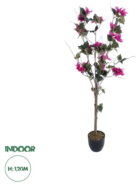 GloboStar® Artificial Garden BOUGAUVILLEA 20674 Τεχνητό Διακοσμητικό Φυτό με Ανθη Μπουκανβίλιας Φουξ Υ120cm