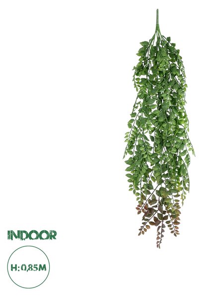 GloboStar® Artificial Garden HANGING FERN BRANCH 20830 Τεχνητό Διακοσμητικό Κρεμαστό κλαδί Φτέρης Μ30 x Π10 x Υ85cm