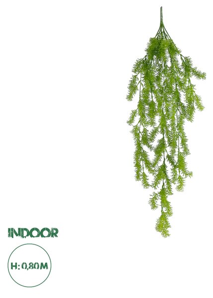 GloboStar® Artificial Garden HANGING CYPRESS 20823 Τεχνητό Διακοσμητικό Κρεμαστό Φυτό Κυπαρίσσι Μ25 x Π15 x Υ80cm