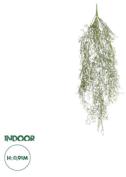 GloboStar® Artificial Garden HANGING AIR GRASS 20818 Τεχνητό Διακοσμητικό Κρεμαστό Φυτό Air Grass Μ22 x Π10 x Υ91cm