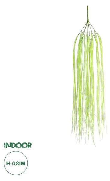 GloboStar® Artificial Garden HANGING GRASS 20813 Τεχνητό Διακοσμητικό Κρεμαστό Φυτό Grass Μ18 x Π4 x Υ81cm