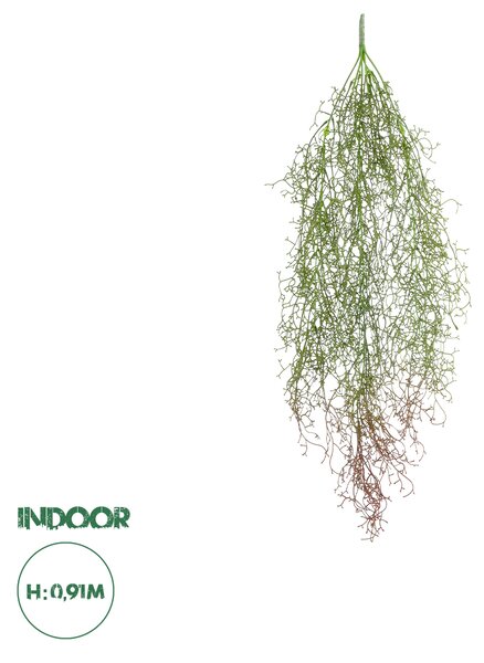 GloboStar® Artificial Garden HANGING AIR GRASS 20817 Τεχνητό Διακοσμητικό Κρεμαστό Φυτό Air Grass Μ22 x Π10 x Υ91cm