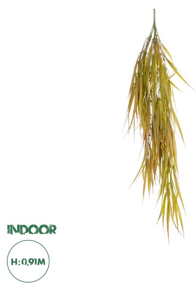 GloboStar® Artificial Garden HANGING CORN GRASS 20824 Τεχνητό Διακοσμητικό Κρεμαστό κλαδί Καλαμπόκι Μ23 x Π10 x Υ91cm