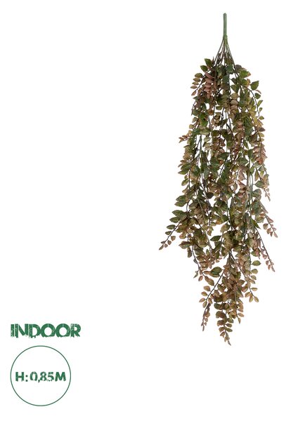 GloboStar® Artificial Garden HANGING FERN BRANCH 20828 Τεχνητό Διακοσμητικό Κρεμαστό κλαδί Φτέρης Μ30 x Π10 x Υ85cm