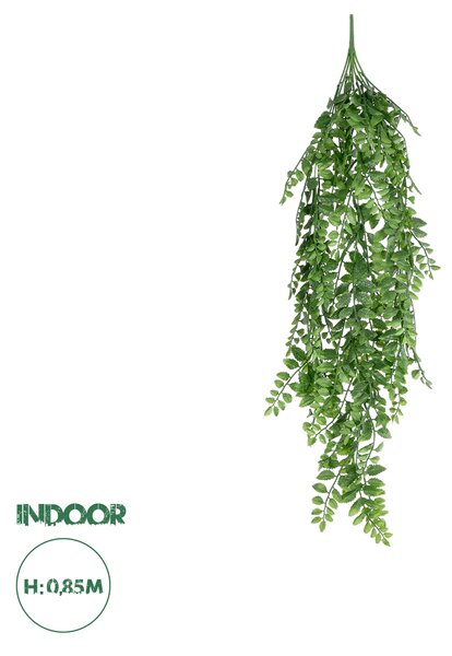 GloboStar® Artificial Garden HANGING FERN BRANCH 20829 Τεχνητό Διακοσμητικό Κρεμαστό κλαδί Φτέρης Μ30 x Π10 x Υ85cm