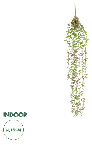 GloboStar® Artificial Garden HANGING EUCALYPTUS 20810 Τεχνητό Διακοσμητικό Κρεμαστό Φυτό Ευκάλυπτος Μ16 x Π9 x Υ105cm