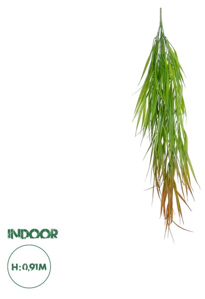 GloboStar® Artificial Garden HANGING CORN GRASS 20826 Τεχνητό Διακοσμητικό Κρεμαστό κλαδί Καλαμπόκι Μ23 x Π10 x Υ91cm