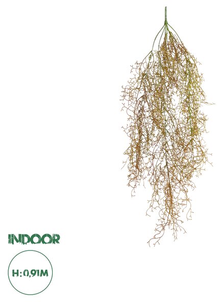 GloboStar® Artificial Garden HANGING AIR GRASS 20816 Τεχνητό Διακοσμητικό Κρεμαστό Φυτό Air Grass Μ22 x Π10 x Υ91cm