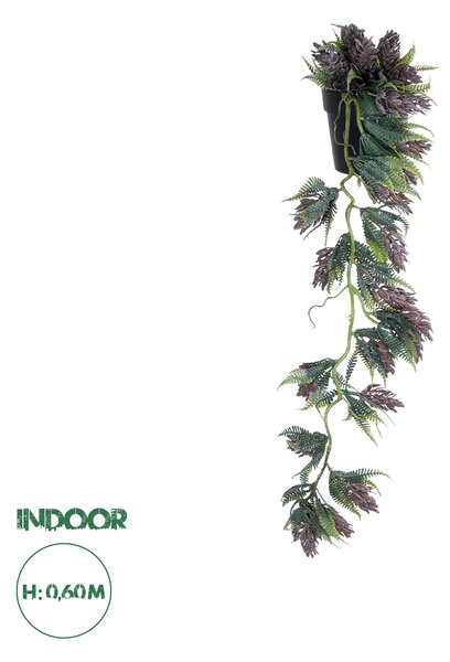 GloboStar® Artificial Garden HANGING BROWN PINE CONE 20870 - Τεχνητό Κρεμαστό Διακοσμητικό Φυτό Κουκουνάρι Φ15 x Y60cm