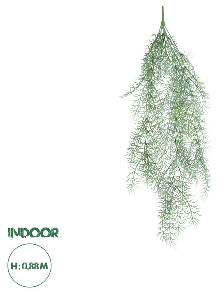 GloboStar® Artificial Garden HANGING FOENICULUM 20851 Τεχνητό Διακοσμητικό Κρεμαστό Φυτό Φοινίκουλο Μ30 x Π12 x Υ88cm