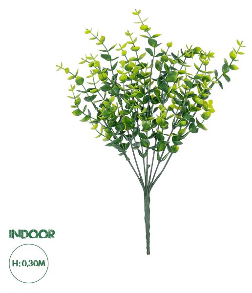 GloboStar® Artificial Garden EUCALYPTUS BRANCH 21065 Διακοσμητικό Κλαδί Ευκάλυπτος Φ17 x Υ30cm