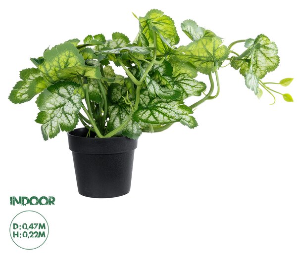 GloboStar® Artificial Garden BEGONIA PLANT 20958 Διακοσμητικό Φυτό Βιγόνια Φ47 x Υ22cm