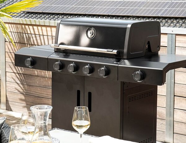 Ψησταριά Υγραερίου Outdoorchef Heat C-435 RB με πλευρική εστία υπέρυθρων, ισχύ 12.4kW + 4.4kW + 3.6kW και διαστάσεις 145x63x119cm