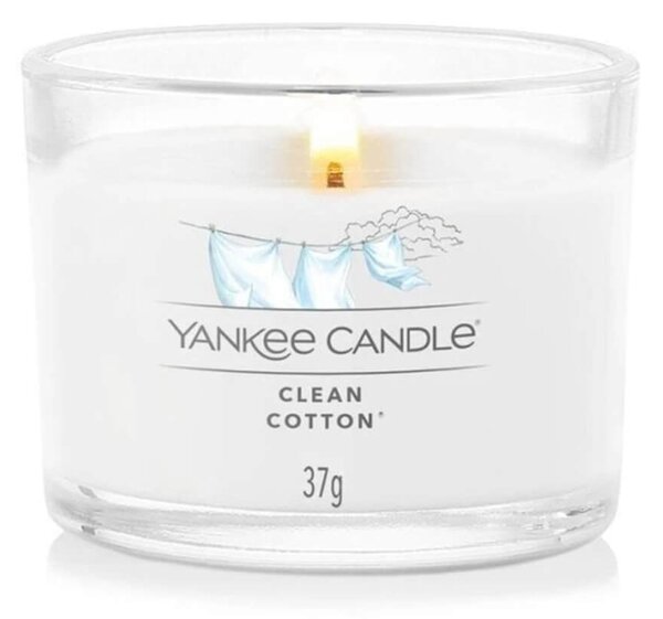Αρωματικό Κερί Yankee Candle με διάρκεια καύσης έως 10 ώρες και άρωμα Clean Cotton