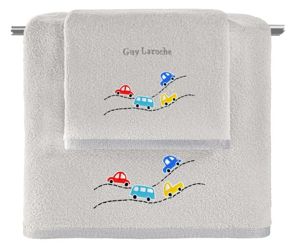 Παιδικές Πετσέτες (Σετ 2τμχ) Guy Laroche Roadtrip Natural - Silver