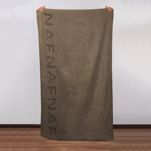 Πετσέτα Θαλάσσης (90x170) Naf-Naf Velour Taupe