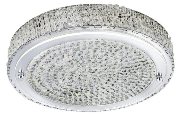 Searchlight 2714CC - Φωτιστικό οροφής LED FLUSH LED/24W/230V διάμετρος 40 cm χρώμιο