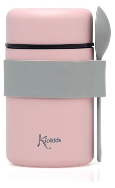 Βρεφικό Θερμός Φαγητού 500ml + Κουτάλι Kiokids Ροζ 3598