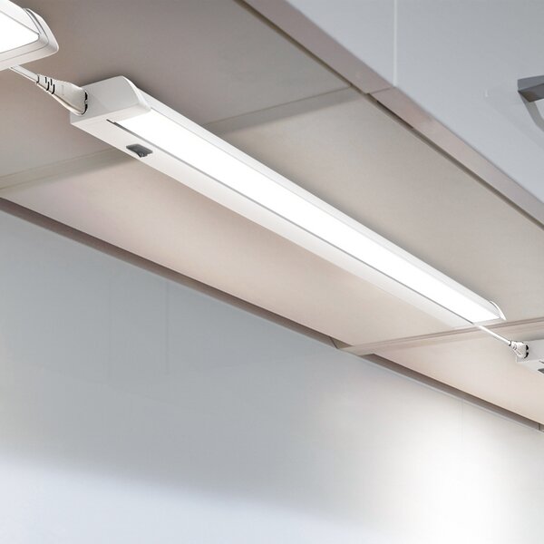 B.K. Licht Φωτιστικό LED για ντουλάπι Hike, λευκό, μήκος 54,7 cm, 4.000 K, Λευκό, Κουζίνα