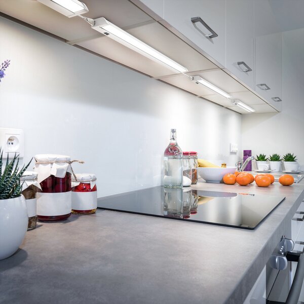 B.K. Licht Φωτιστικό LED για ντουλάπι Hike, λευκό, μήκος 54,7 cm, 4.000 K, Λευκό, Κουζίνα