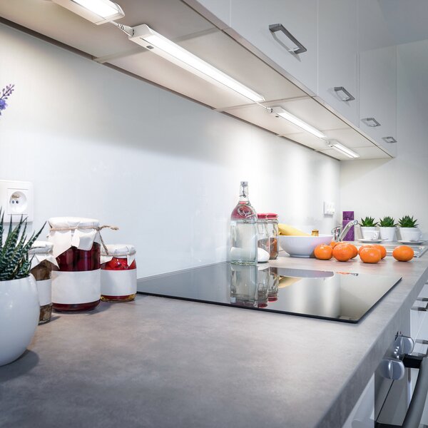 B.K. Licht Φωτιστικό LED για ντουλάπι Gina, λευκό, 2.700 K/4.000 K, Λευκό, Κουζίνα, Πλαστικό