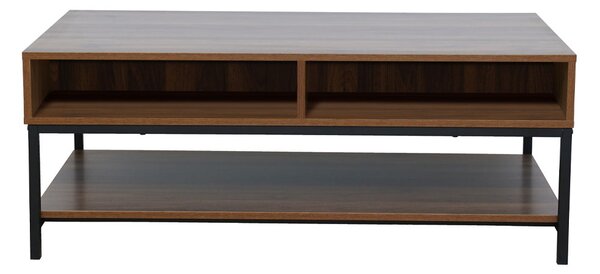 Zuma Coffee table καρυδί μαύρο 112x60XH44cm 04-1057