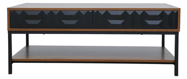 Zuma Coffee table καρυδί μαύρο 112x60XH44cm 04-1057