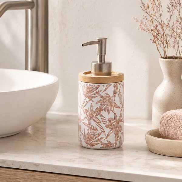 Dispenser Μπάνιου 400ml (Φ7.7x18.5) F-V Bloom 174698C