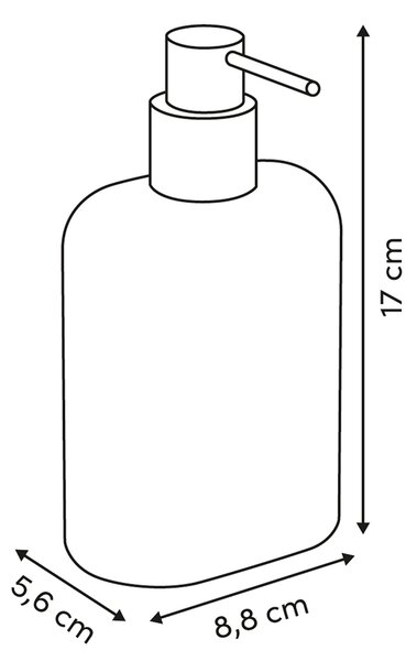 Dispenser Μπάνιου 350ml (8.8x5.6x17) F-V Argileo 220368