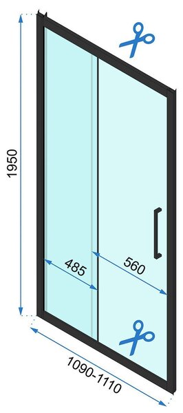 Γωνιακή καμπίνα ντουζιέρας Rapid Slide, Χρυσή