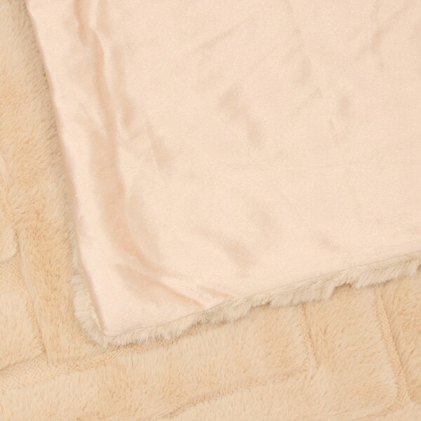 Γούνινη Κουβέρτα Καναπέ (120x160) A-S Arka Beige 212412A