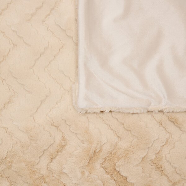Γούνινη Κουβέρτα Καναπέ (120x160) A-S Nalia Beige 223224A