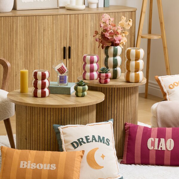 Διακοσμητικό Βάζο (Φ11x15.8) A-S Neya 219011 Pink