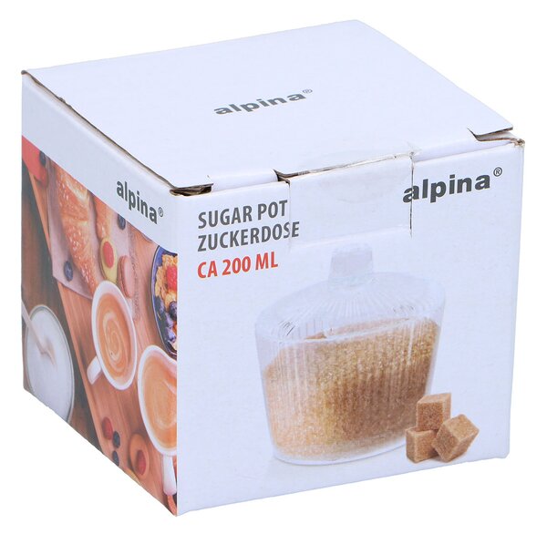 Ζαχαριέρα Σερβιρίσματος Με Καπάκι 200ml Alpina 871125225944