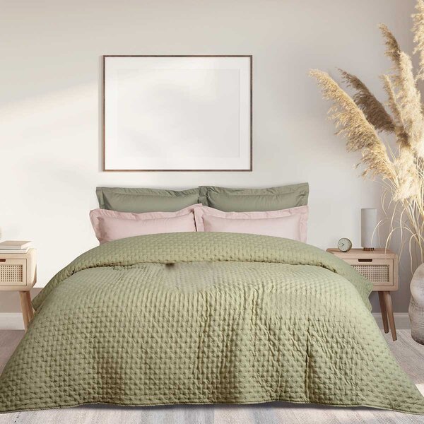 Κουβερλί Υπέρδιπλο (220x240) Das Home Happy 9629 Olive