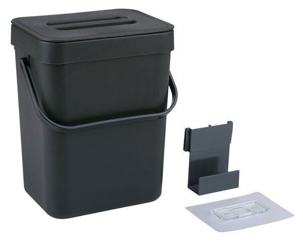 Κάδος Κουζίνας Ντουλαπιού (15.7x12.5x20.5) 3lt Cuisine Elegance Black 871125249801