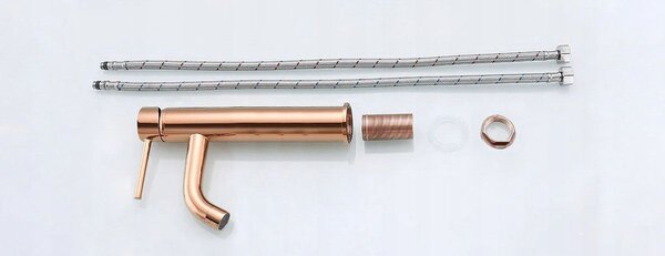 Βρύση νιπτήρα Rea Lungo Rose Gold High