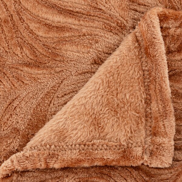 Κουβέρτα Fleece Ημίδιπλη (180x230) A-S Ryo Terracotta 204419B