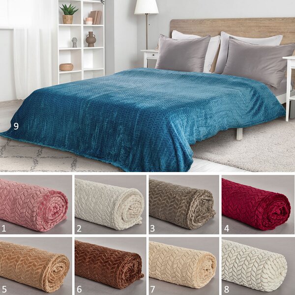 Κουβέρτα Fleece Μονή (160x220) Whitegg KB160 3-Elephant