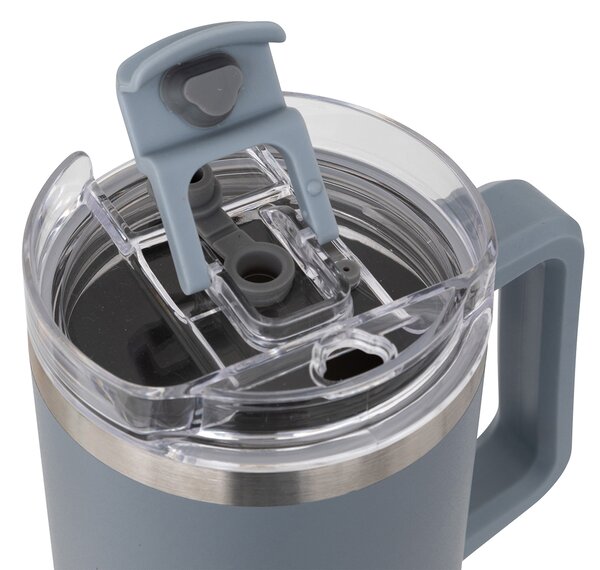 Κούπα Θερμός Με Λαβή & Καλαμάκι 1.2lt F-V Alex 198062 Grey