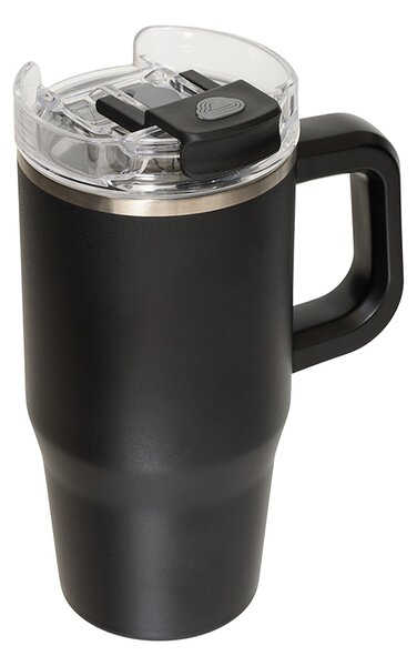 Κούπα Θερμός Με Λαβή & Καλαμάκι 600ml F-V Alex 213566 Black