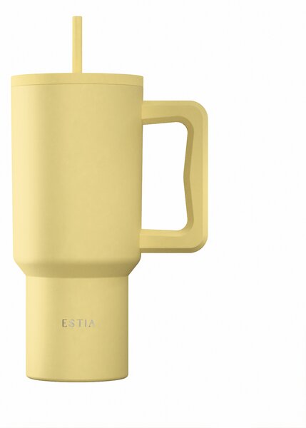 Κούπα Θερμός Με Λαβή & Καλαμάκι 900ml Estia Save The Aegean Tumbler Sunbeam 01-41496