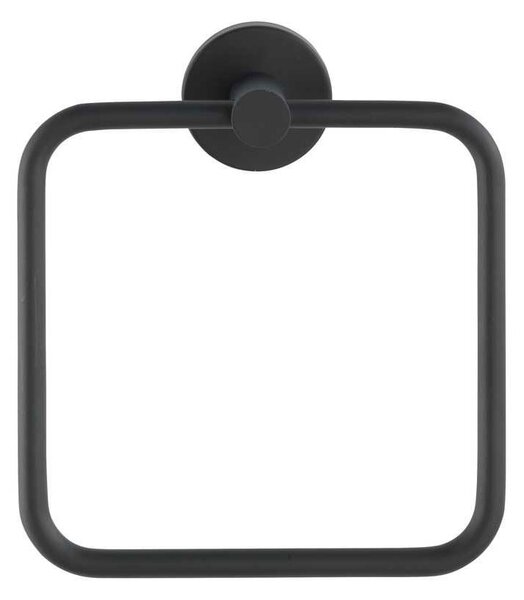 Κρεμάστρα - Κρίκος Για Πετσέτα (16x5x18) Wenko Bosio Black Matt 24239100