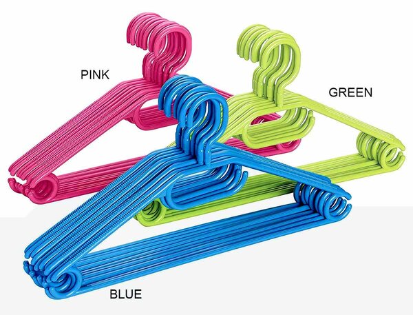 Κρεμάστρες Ρούχων (Σετ 10τμχ) Wenko Easy 14084100 Blue