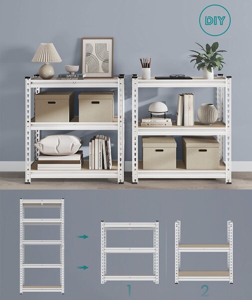 Μεταλλική Ραφιέρα Δαπέδου 5 Θέσεων (70x30x150) Songmics GLR300EZ03