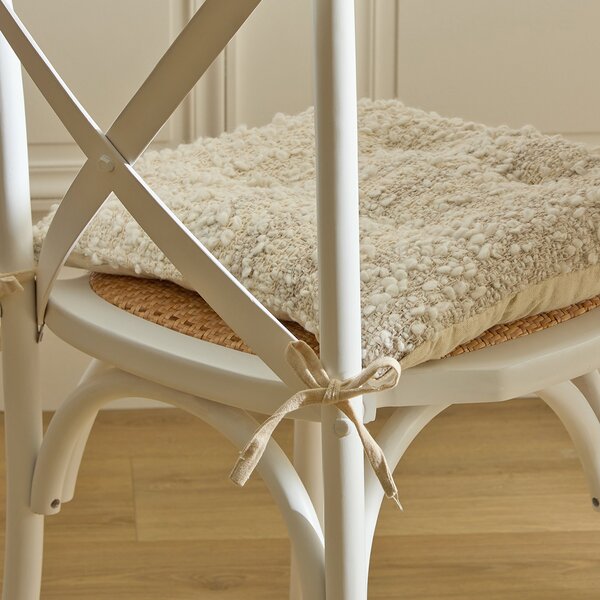 Μπουκλέ Μαξιλάρι Καρέκλας (38x38) A-S Beryl Linen 223220A