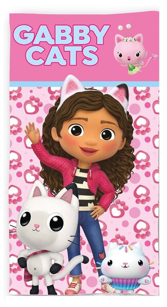 Παιδική Πετσέτα Θαλάσσης Microfiber (70x140) Dimcol Gabby's Dollhouse 113 Pink