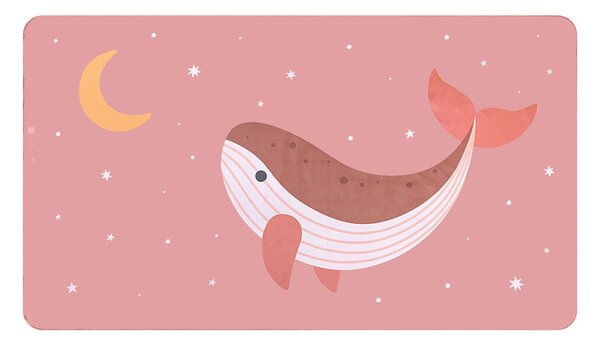 Παιδική Πετσέτα Θαλάσσης Microfiber (90x160) Monneka Pink Whale