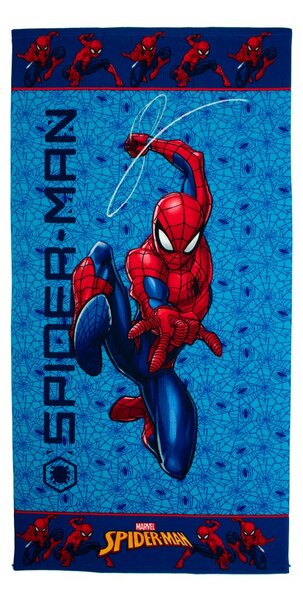 Παιδική Πετσέτα Θαλάσσης Microfiber (70x140) Dimcol Spider-Man 208 Sky Blue